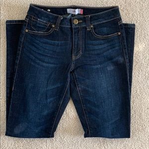 CAbi high rise straight leg denim